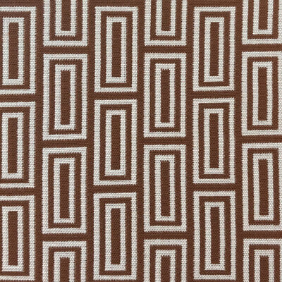 Caleb - Tabaco Brown By Gaston Y Daniela | Lorenzo Castillo Vi |Geometric Small Scale Upholstery Indoor / Outdoor