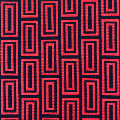 Samples and Purchasing available for Caleb - Rojo/Navy Red By Gaston Y Daniela | Lorenzo Castillo Vi |Geometric Small Scale Upholstery Indoor / Outdoor at Designer Wallcoverings and Fabrics
