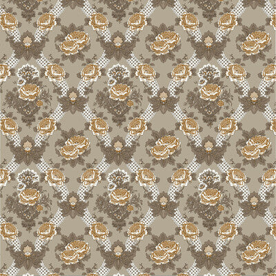 Samples and Purchasing available for Aranchina - Topo/Ocre Brown By Gaston Y Daniela | Lorenzo Castillo Vi |Botanical & Floral  Multipurpose  at Designer Wallcoverings and Fabrics