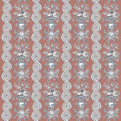 Samples and Purchasing available for Pilara - Rosa Pink By Gaston Y Daniela | Lorenzo Castillo Vi |Botanical & Floral Stripes Multipurpose Print at Designer Wallcoverings and Fabrics