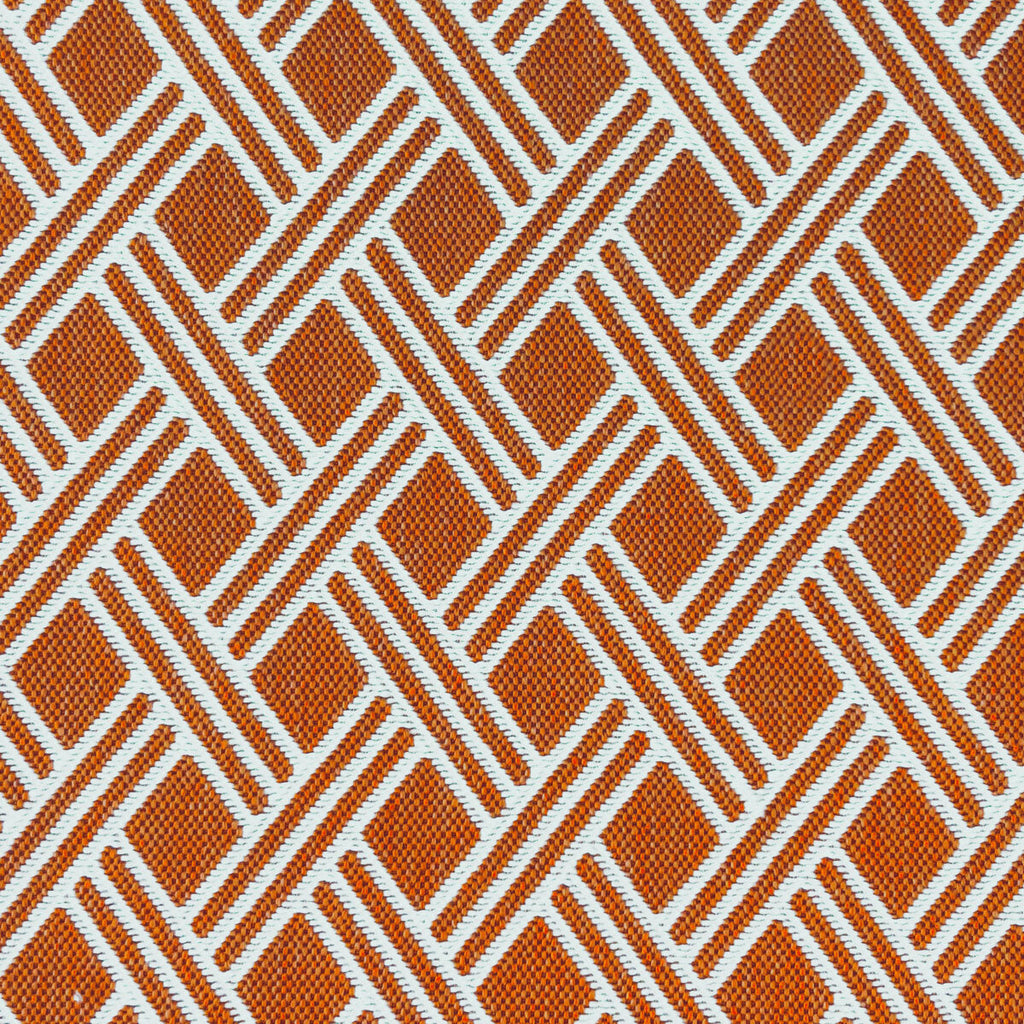 Dorcas - Teja Orange By Gaston Y Daniela | Lorenzo Castillo Vi | Geometric Upholstery Indoor / Outdoor