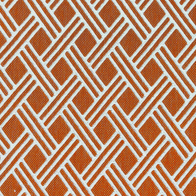 Samples and Purchasing available for Dorcas - Teja Orange By Gaston Y Daniela | Lorenzo Castillo Vi | Geometric Upholstery Indoor / Outdoor at Designer Wallcoverings and Fabrics