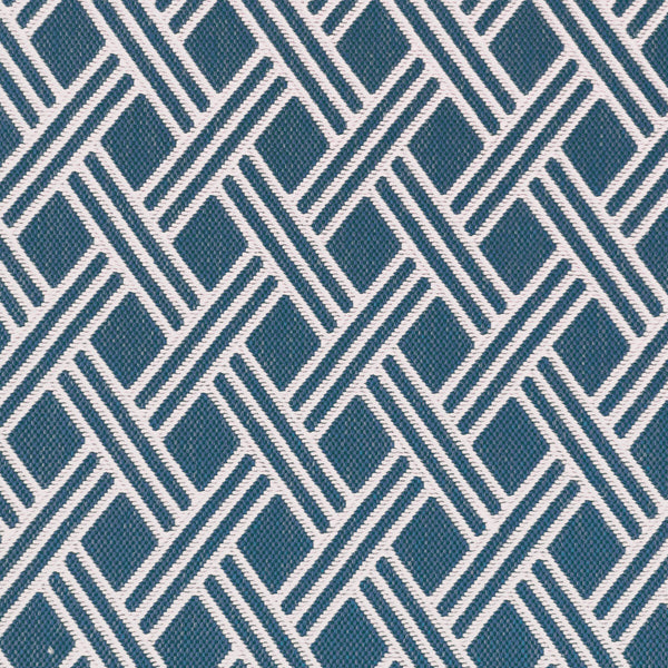 Dorcas - Azul Blue By Gaston Y Daniela | Lorenzo Castillo Vi | Geometric Upholstery Indoor / Outdoor