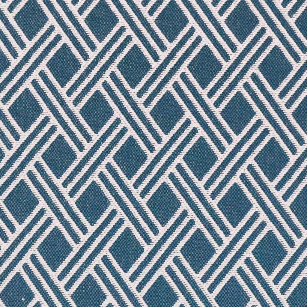 Dorcas - Azul Blue By Gaston Y Daniela | Lorenzo Castillo Vi | Geometric Upholstery Indoor / Outdoor