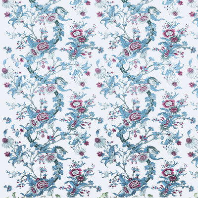 Samples and Purchasing available for Mily - Azul Blue By Gaston Y Daniela | Lorenzo Castillo Vi |Botanical & Floral  Multipurpose  at Designer Wallcoverings and Fabrics