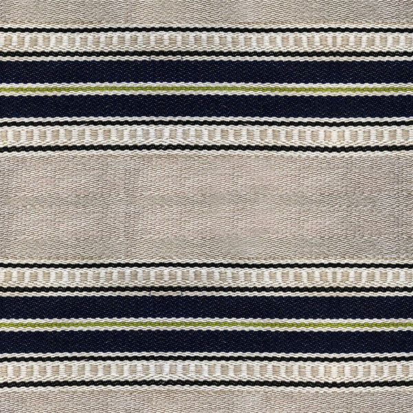 Adam - Azul Blue By Gaston Y Daniela | Lorenzo Castillo Vi | Stripes Upholstery Indoor / Outdoor