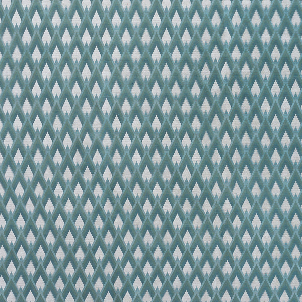 Peruyes - Verde Agua Turquoise By Gaston Y Daniela | Lorenzo Castillo Vii The Rectory | Geometric Upholstery Chenille