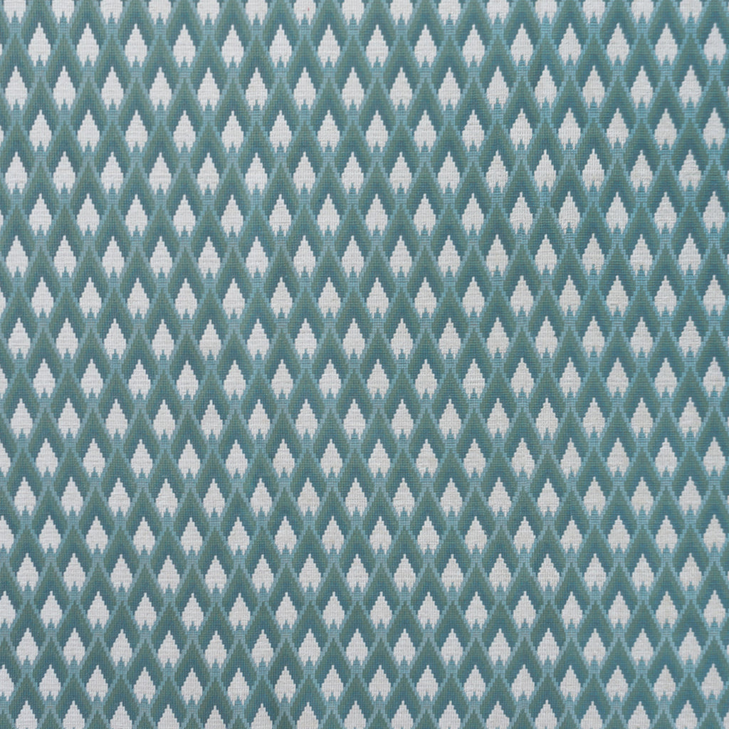 Peruyes - Verde Agua Turquoise By Gaston Y Daniela | Lorenzo Castillo Vii The Rectory | Geometric Upholstery Chenille