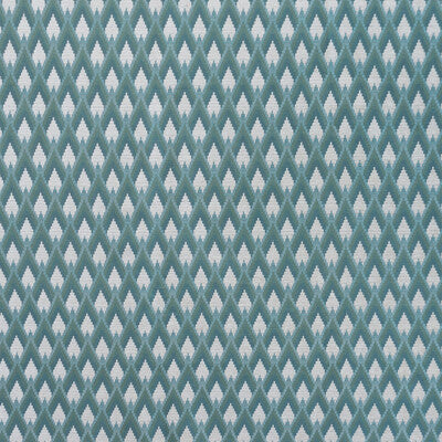 Peruyes - Verde Agua Turquoise By Gaston Y Daniela | Lorenzo Castillo Vii The Rectory | Geometric Upholstery Chenille