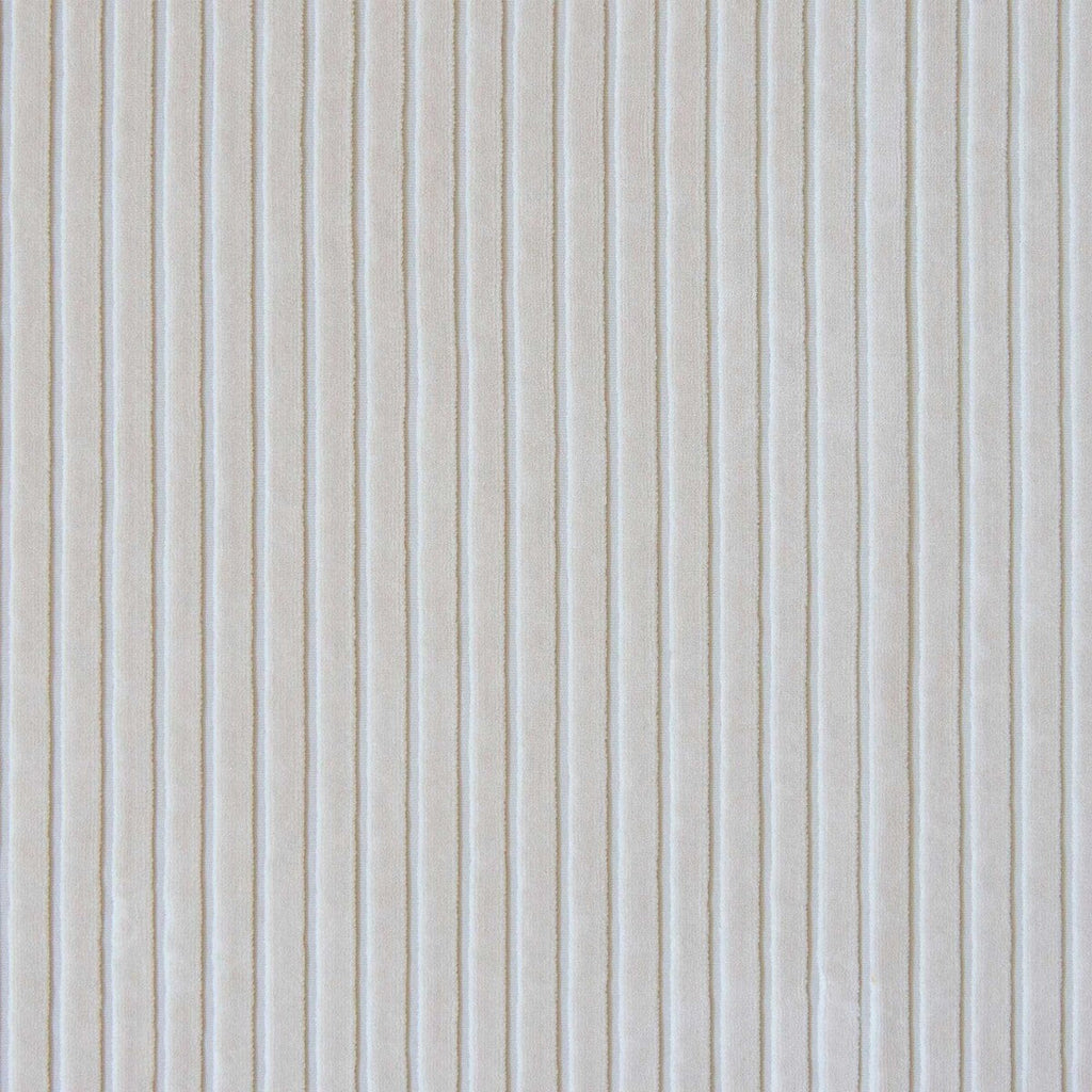 Samples and Purchasing available for Mayrit - Crudo Beige By Gaston Y Daniela | Lorenzo Castillo Ix Hesperia | Stripes Upholstery Velvet at Designer Wallcoverings and Fabrics