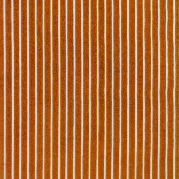 Mayrit - Calabaza Orange By Gaston Y Daniela | Lorenzo Castillo Ix Hesperia | Stripes Upholstery Velvet