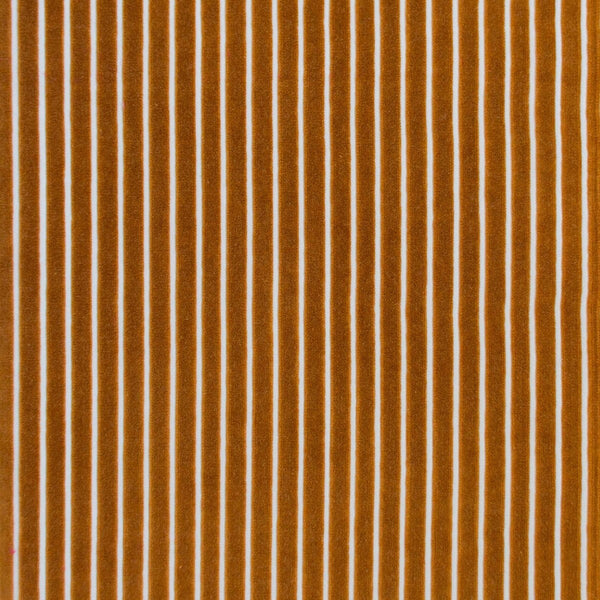 Mayrit - Ocre Brown By Gaston Y Daniela | Lorenzo Castillo Ix Hesperia | Stripes Upholstery Velvet