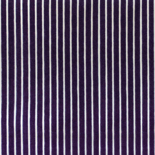 Mayrit - Morado Plum By Gaston Y Daniela | Lorenzo Castillo Ix Hesperia | Stripes Upholstery Velvet