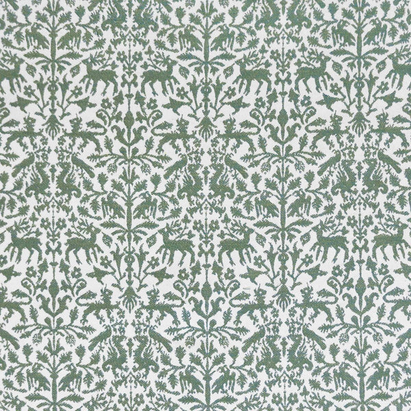 Augusta Emerita - Verde White By Gaston Y Daniela | Lorenzo Castillo Ix Hesperia |Animal/Insects Damask Upholstery