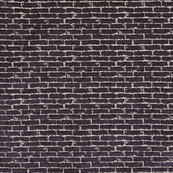 Mendilibar - Azul Petroleo Dark Blue By Gaston Y Daniela | Lorenzo Castillo Iii |Modern Geometric Upholstery Velvet