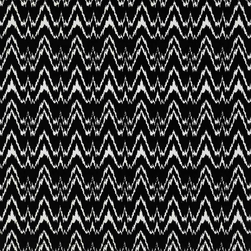 Janano - Onyx Black By Gaston Y Daniela | Lorenzo Castillo Vii The Rectory |Flamestitch Ikat/Southwest/Kilims Upholstery