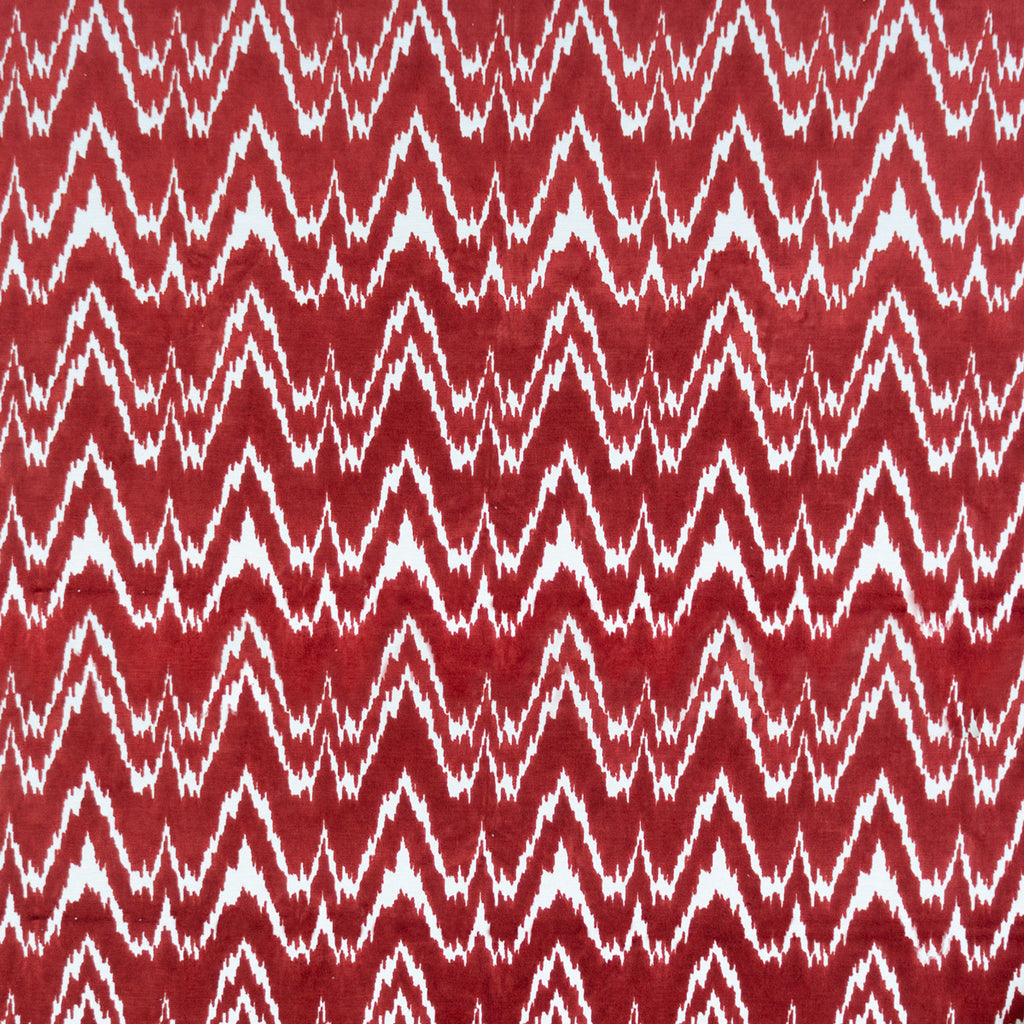 Janano - Teja Red By Gaston Y Daniela | Lorenzo Castillo Vii The Rectory |Flamestitch Ikat/Southwest/Kilims Upholstery