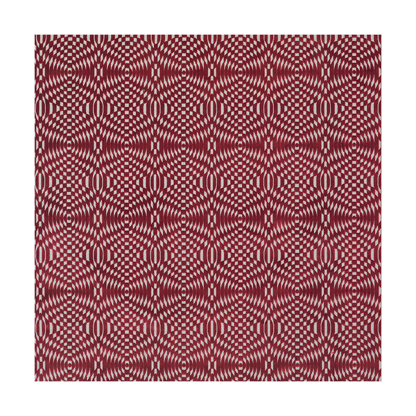 Carlinos - Rojo Burgundy/Red By Gaston Y Daniela | Lorenzo Castillo Iii |Modern Geometric Upholstery Velvet