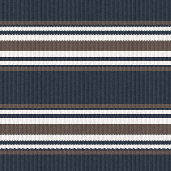 Pinilla - Navy/Marron Indigo By Gaston Y Daniela | Lorenzo Castillo Iv | Stripes Upholstery