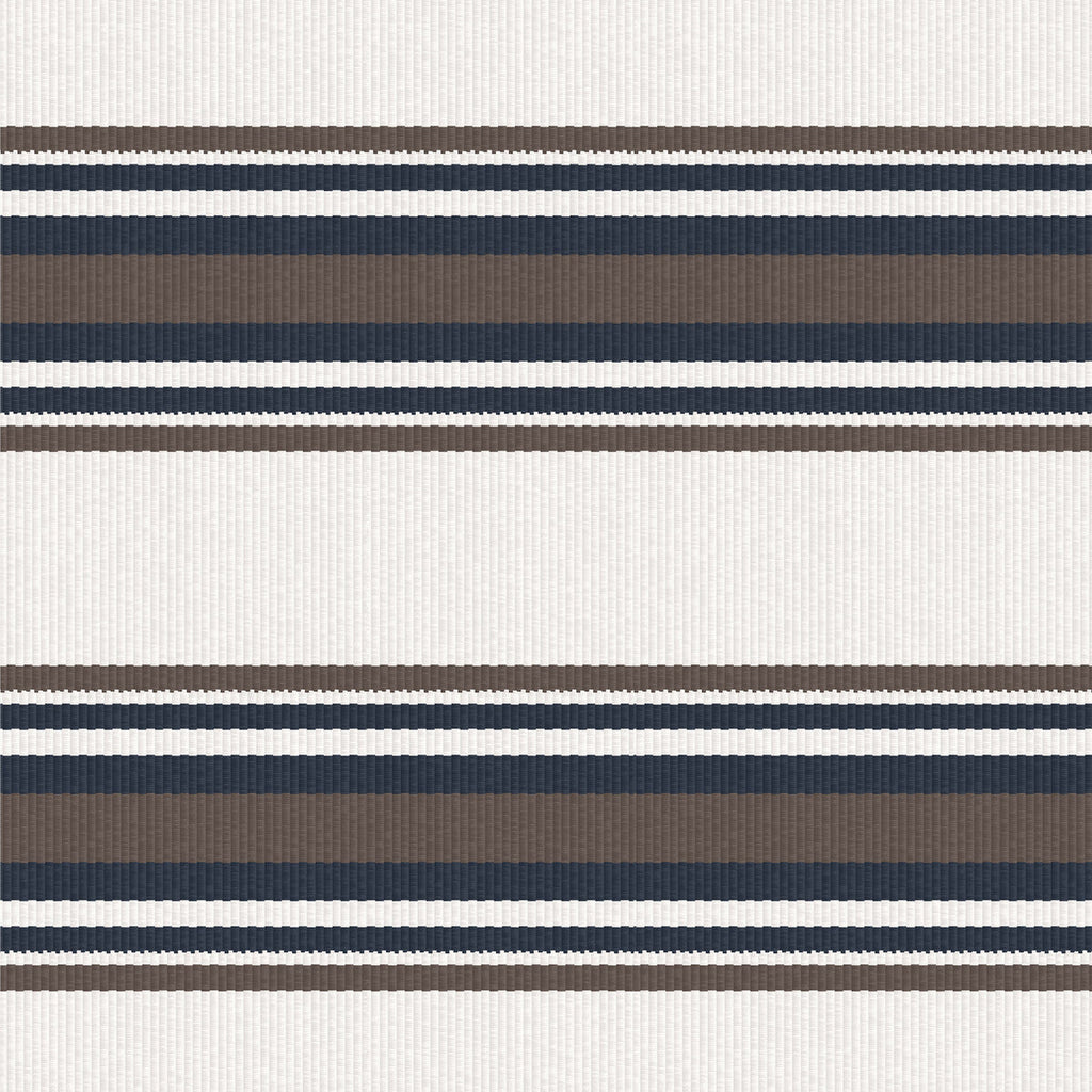Samples and Purchasing available for Pinilla - Crudo/Marron Ivory By Gaston Y Daniela | Lorenzo Castillo Iv | Stripes Upholstery  at Designer Wallcoverings and Fabrics