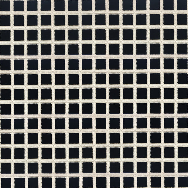 Buitrago - Negro/Blanco Black By Gaston Y Daniela | Lorenzo Castillo Iv | Plaid / Check Upholstery Velvet