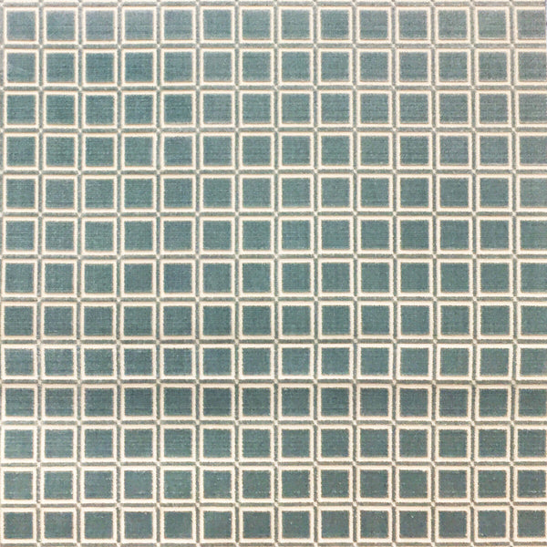Buitrago - Agua Turquoise By Gaston Y Daniela | Lorenzo Castillo Iv | Plaid / Check Upholstery Velvet