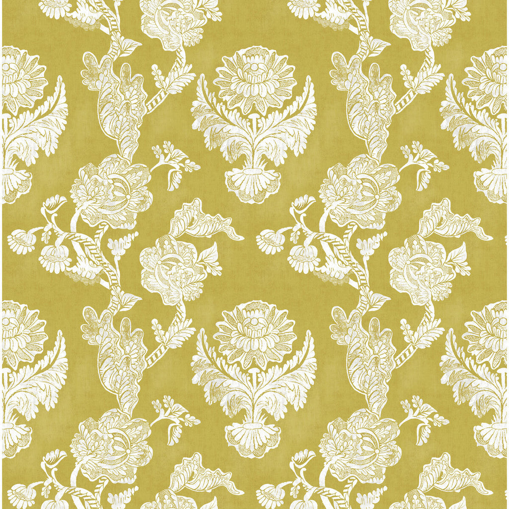 Samples and Purchasing available for Chitina - Amarillo Yellow By Gaston Y Daniela | Lorenzo Castillo Iv |Botanical & Floral  Multipurpose Print at Designer Wallcoverings and Fabrics