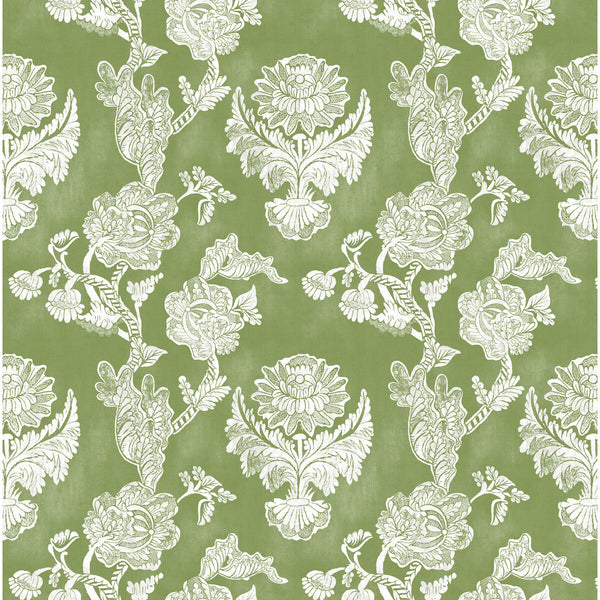 Chitina - Verde Green By Gaston Y Daniela | Lorenzo Castillo Iv |Botanical & Floral  Multipurpose Print