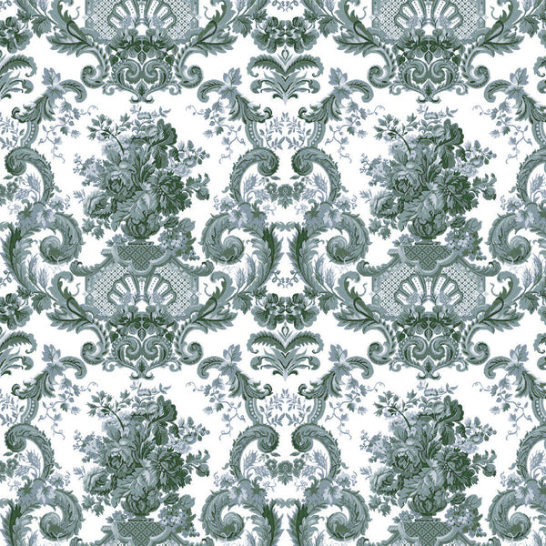 San Ildefonso - Azul Blue By Gaston Y Daniela | Lorenzo Castillo Iv | Damask Upholstery Velvet