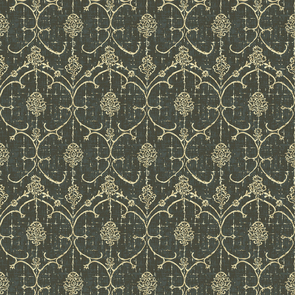 Samples and Purchasing available for Lorenzo - Gris Charcoal By Gaston Y Daniela | Lorenzo Castillo Iv | Damask Upholstery Velvet at Designer Wallcoverings and Fabrics