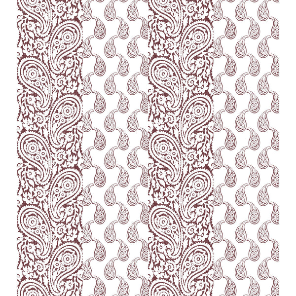 Samples and Purchasing available for Matueca Wp - Burdeos Plum By Gaston Y Daniela | Lorenzo Castillo V | Paisley Wallcovering Print at Designer Wallcoverings and Fabrics