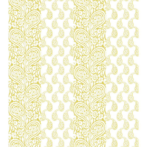 Matueca Wp - Ocre Yellow By Gaston Y Daniela | Lorenzo Castillo V | Paisley Wallcovering Print