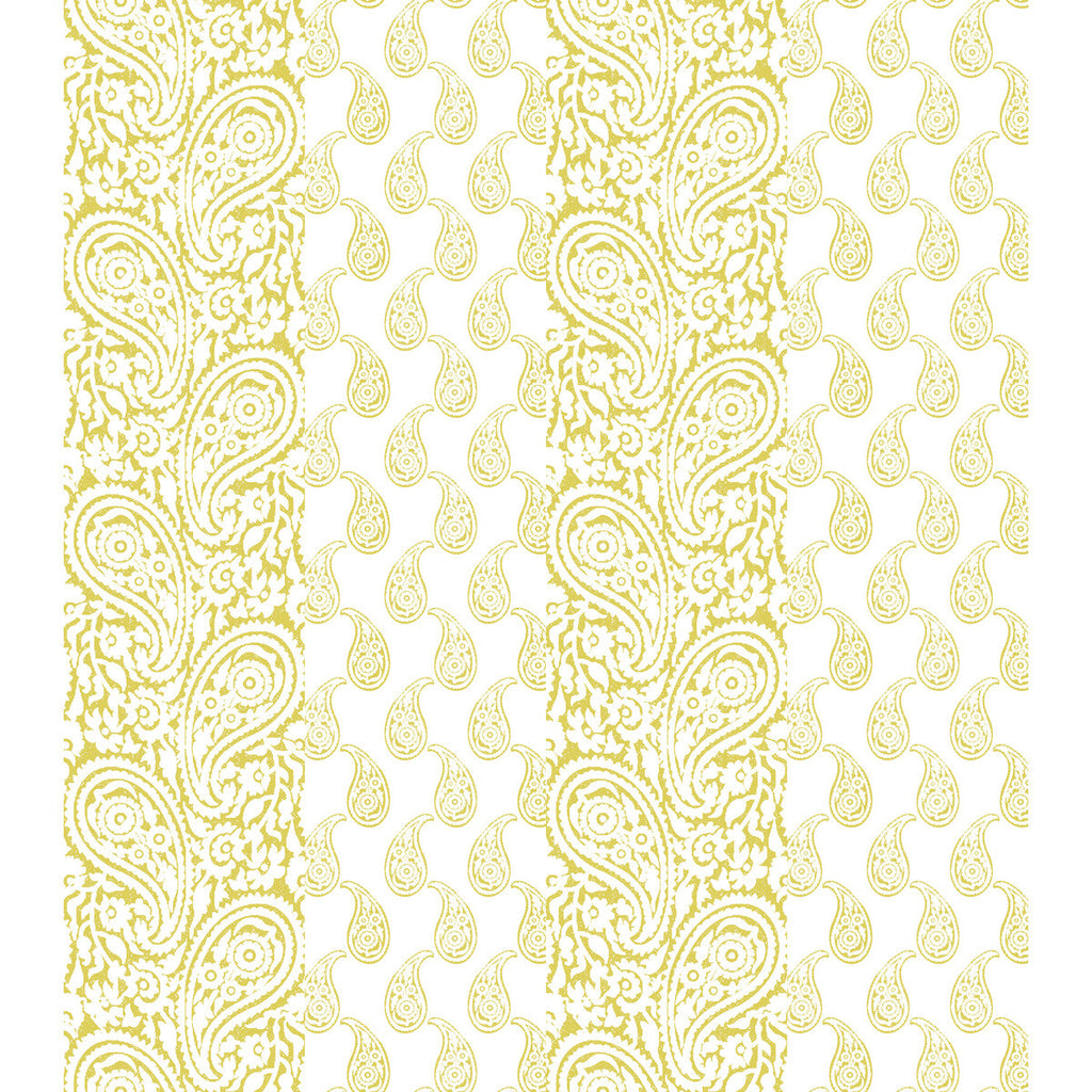Samples and Purchasing available for Matueca Wp - Ocre Yellow By Gaston Y Daniela | Lorenzo Castillo V | Paisley Wallcovering Print at Designer Wallcoverings and Fabrics