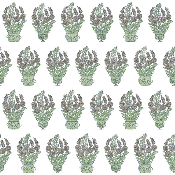 Samples and Purchasing available for Celorio Wp - Verde Mint By Gaston Y Daniela | Lorenzo Castillo V |Botanical & Floral  Wallcovering Print at Designer Wallcoverings and Fabrics