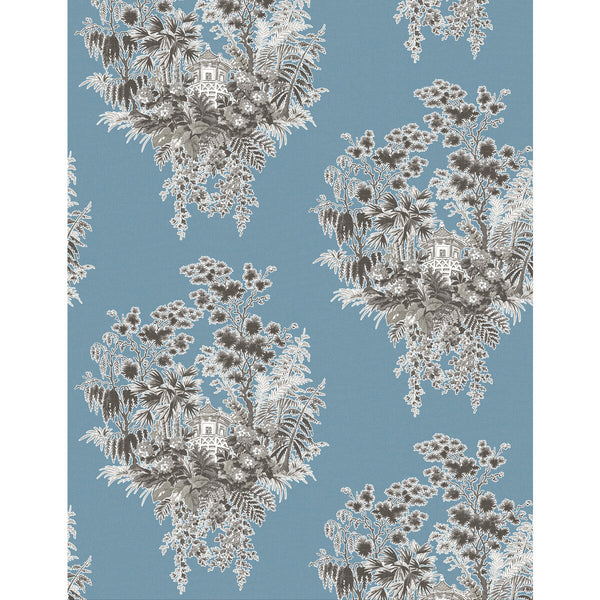 Valjunco Wp - Azul Blue By Gaston Y Daniela | Lorenzo Castillo V |Chinoiserie Botanical & Floral Wallcovering Print