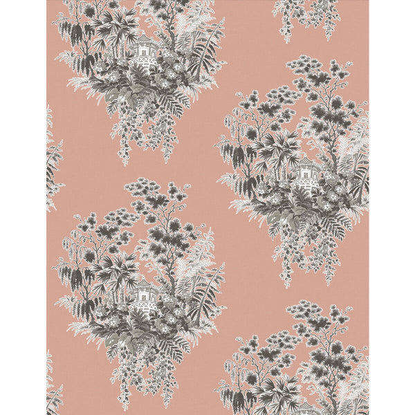 Valjunco Wp - Rosa Pink By Gaston Y Daniela | Lorenzo Castillo V |Chinoiserie Botanical & Floral Wallcovering Print