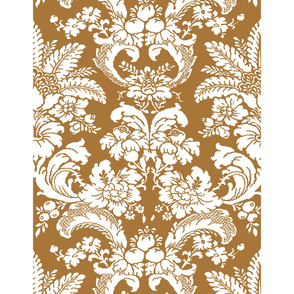 Grajal Wp - Ocre Gold By Gaston Y Daniela | Lorenzo Castillo V | Damask Wallcovering Print