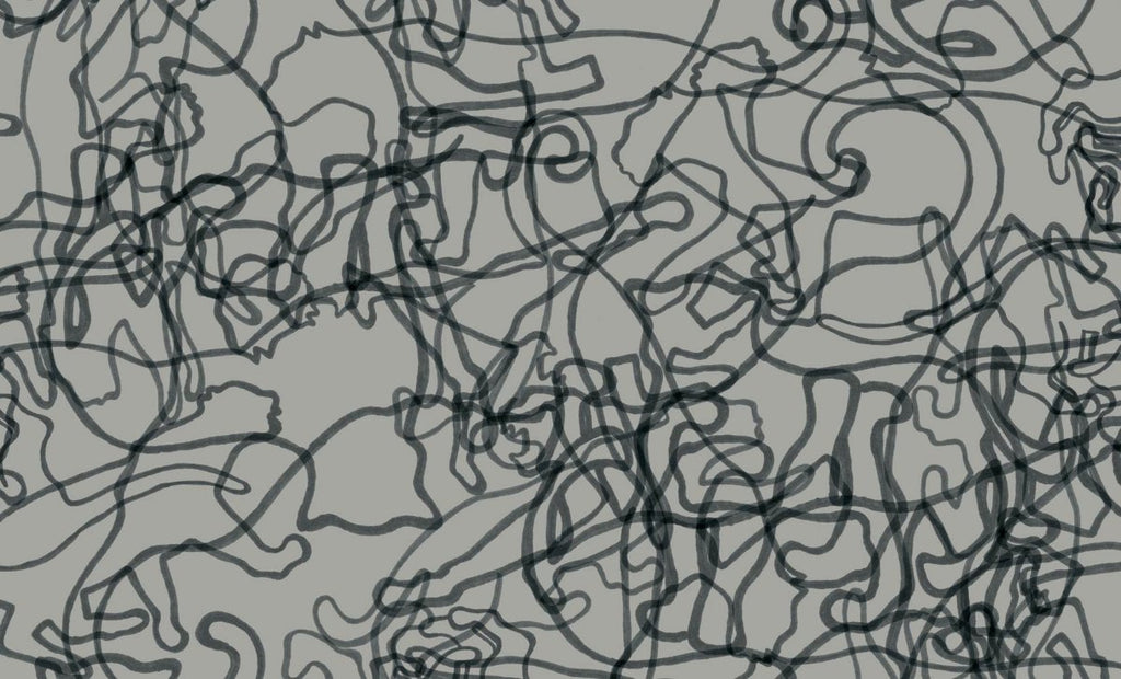 Leo Black-&-Gray  Wallpaper (Srd-Leo-03) | Sarah Rowland | Koroseal