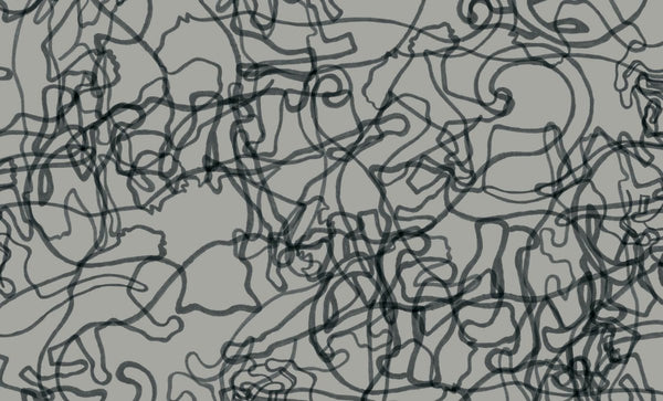 Leo Black-&-Gray  Wallpaper (Srd-Leo-03) | Sarah Rowland | Koroseal