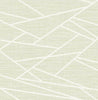 Malibu Cecita Puzzle Wallpaper - Contemporary Geometric - Mint Green and White | Malibu Wallpaper