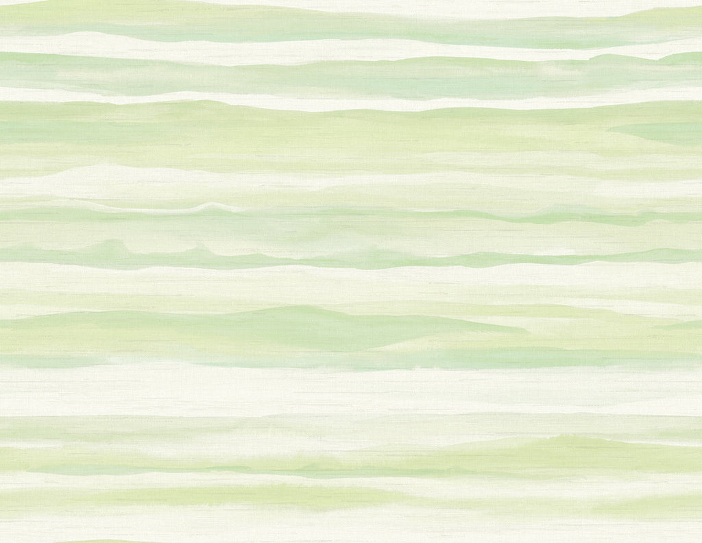 Malibu Kentmere Waves Wallpaper - Contemporary Watercolor - Baby Blue and Off-White | Malibu Wallpaper