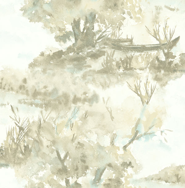 Sea Glass Weave - Pacific Mist | Malibu Wallcovering