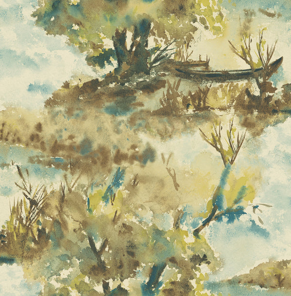 Pacific Current - Topanga Moss | Malibu Wallcovering