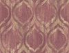Malibu Old Danube Ogee Wallpaper - Rustic Ogee - Wine and Gold | Malibu Wallpaper