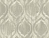 Malibu Old Danube Ogee Wallpaper - Rustic Ogee - Gray and Off-White | Malibu Wallpaper