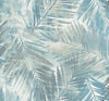 Malibu Kentmere Wallpaper - Transitional Botanical - Teal and Off-White | Malibu Wallpaper