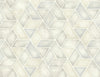 Malibu Kentmere Geo Wallpaper - Contemporary Geometric - Gray and White | Malibu Wallpaper