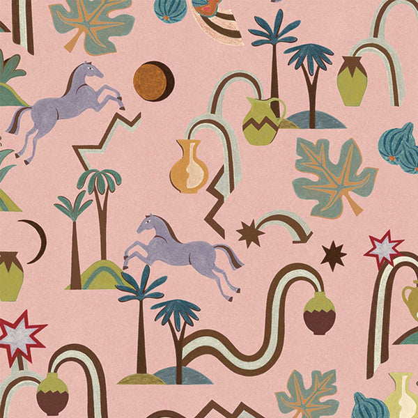 Bot Pink, Roll Vinyl Wallcoverings | Tres Tintas