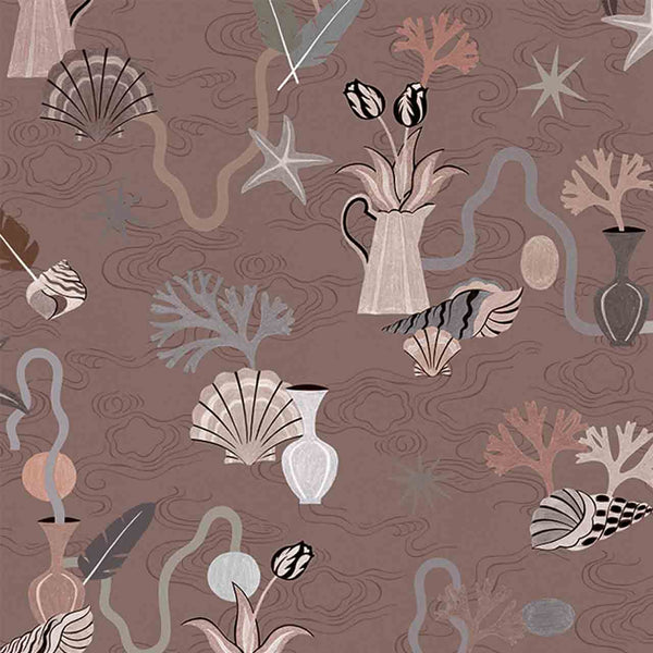 Salines Mauve, Roll Vinyl Wallcoverings | Tres Tintas