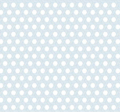 Cabana Wicker Coastal Wicker - Carolina Blue and Eggshell | Architectural Wallcoverings